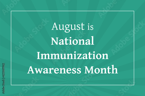 National Immunization Awareness Month photo