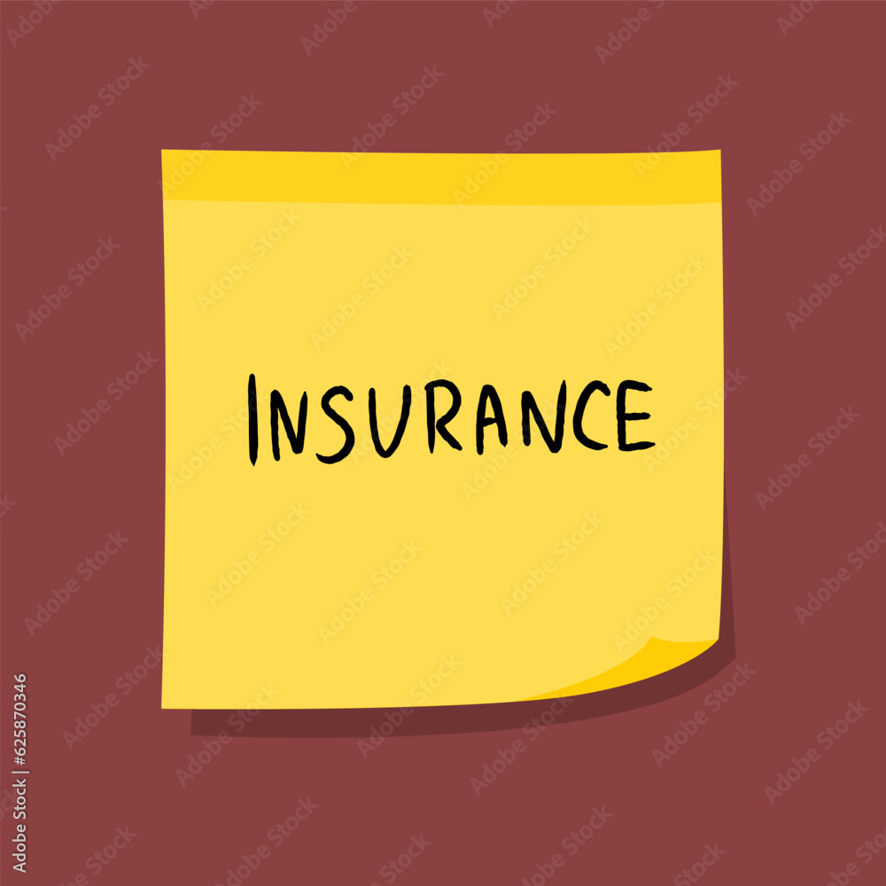Insurance text sign Insurance text sign