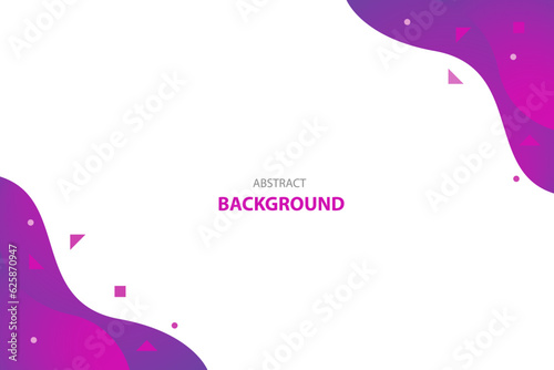 Purple wave minimal background with white space for text and message. template design