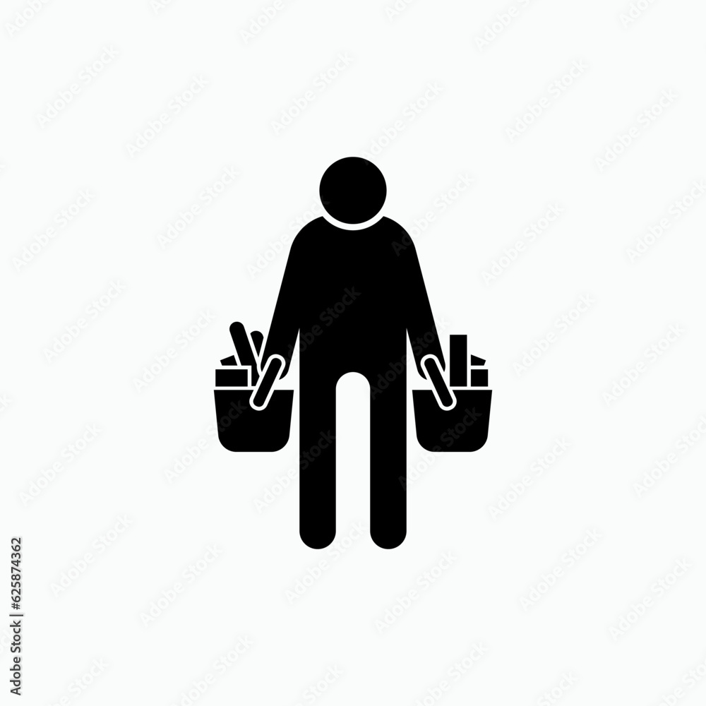 Panic Buying Icon. UI Symbol - Vector. Presented in Glyph Style. Panic Buying Icon. UI Symbol - Vector. Presented in Glyph Style.