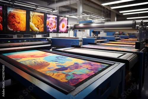 Wallpaper Mural Textile Printing Facility, Generative AI Torontodigital.ca