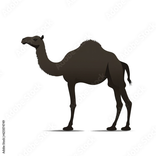 camel looking isolated on white