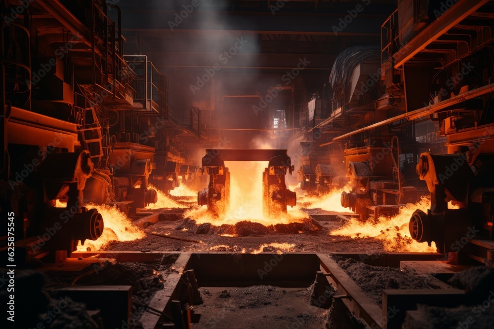 Metal Forging Facility, Generative AI Metal Forging Facility, Generative AI