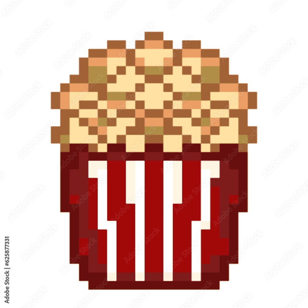 Popcorn, cinema,snack,red,box,Food,pixel ,cartoon,cute, vector ,illustration,hand-drawn, graphic,cartoon,pixel design Popcorn, cinema,snack,red,box,Food,pixel ,cartoon,cute, vector ,illustration,hand-drawn, graphic,cartoon,pixel design