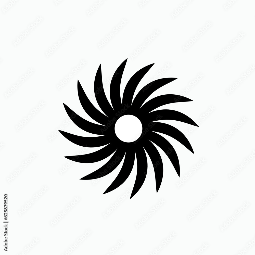 Propeller Icon. Fan, Ventilator, Turbine or Swirl Symbol  - Vector, Sign for Design, Presentation, Website or Apps Elements. 