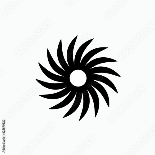 Propeller Icon. Fan, Ventilator, Turbine or Swirl Symbol  - Vector, Sign for Design, Presentation, Website or Apps Elements. 