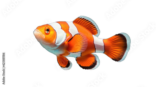 a clownfish isolated on white background