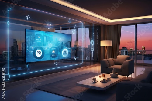 Integration of smart home technology through an innovative virtual control interface. Generative AI