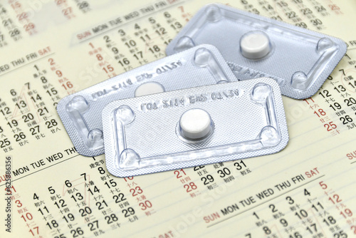 One tablet emergency contraceptive pill photo