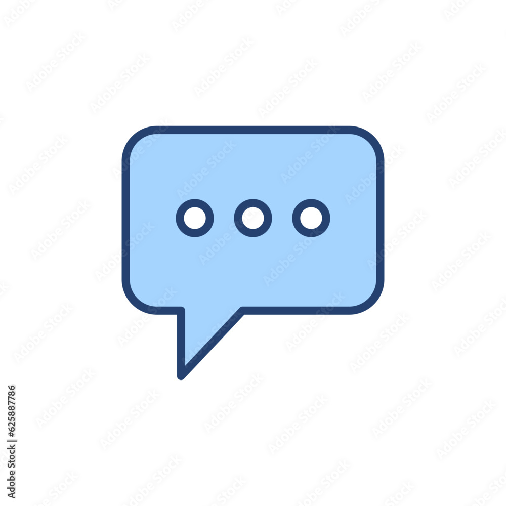 Chat icon vector. speech bubble sign and symbol. comment icon. message Chat icon vector. speech bubble sign and symbol. comment icon. message