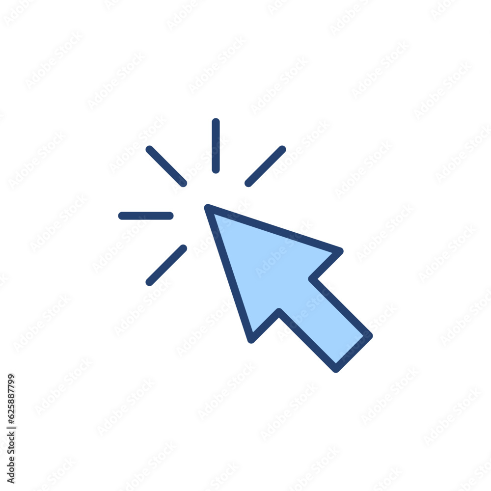 Click icon vector. pointer arrow sign and symbol. cursor icon Click icon vector. pointer arrow sign and symbol. cursor icon