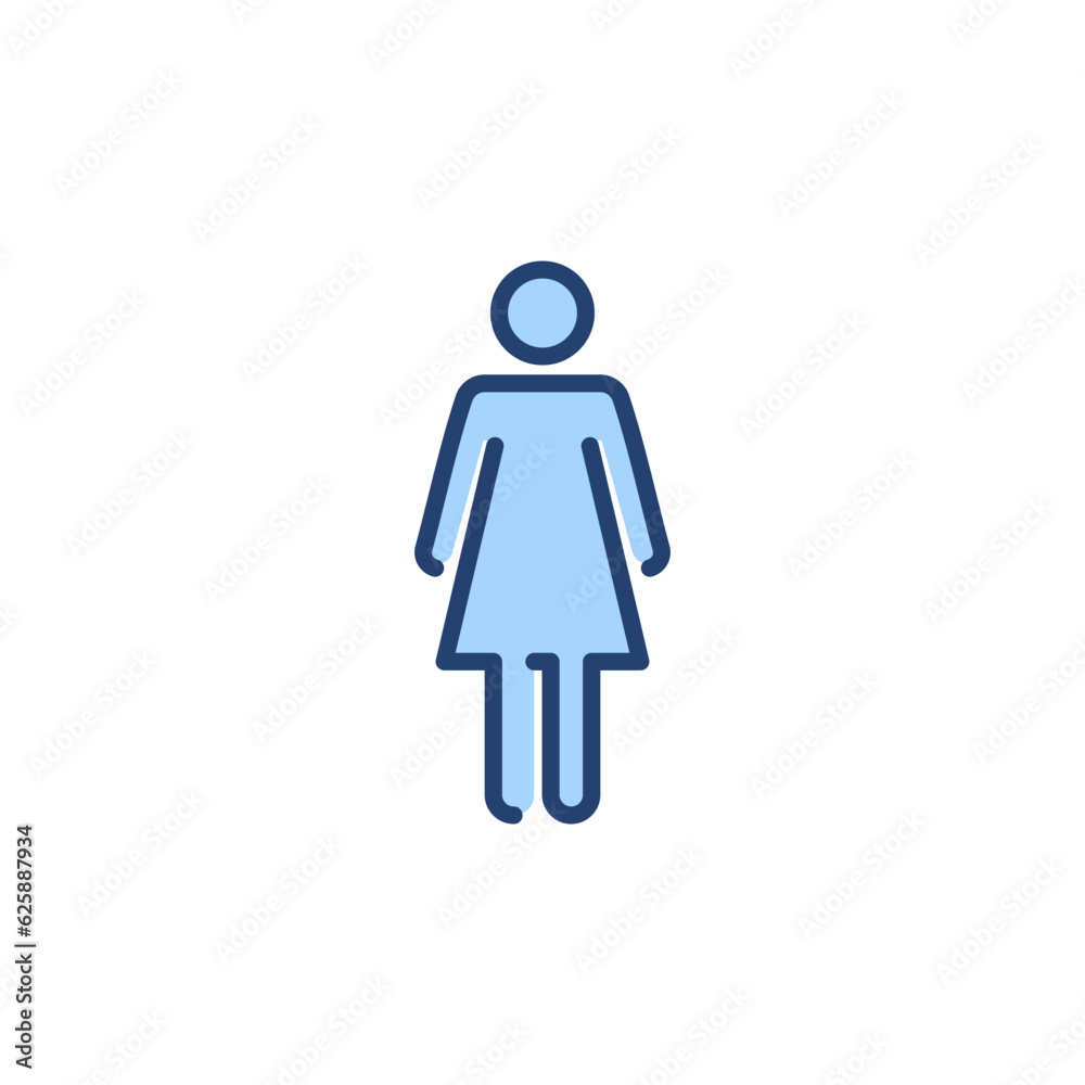 Fototapeta premium Female icon vector. woman sign and symbol