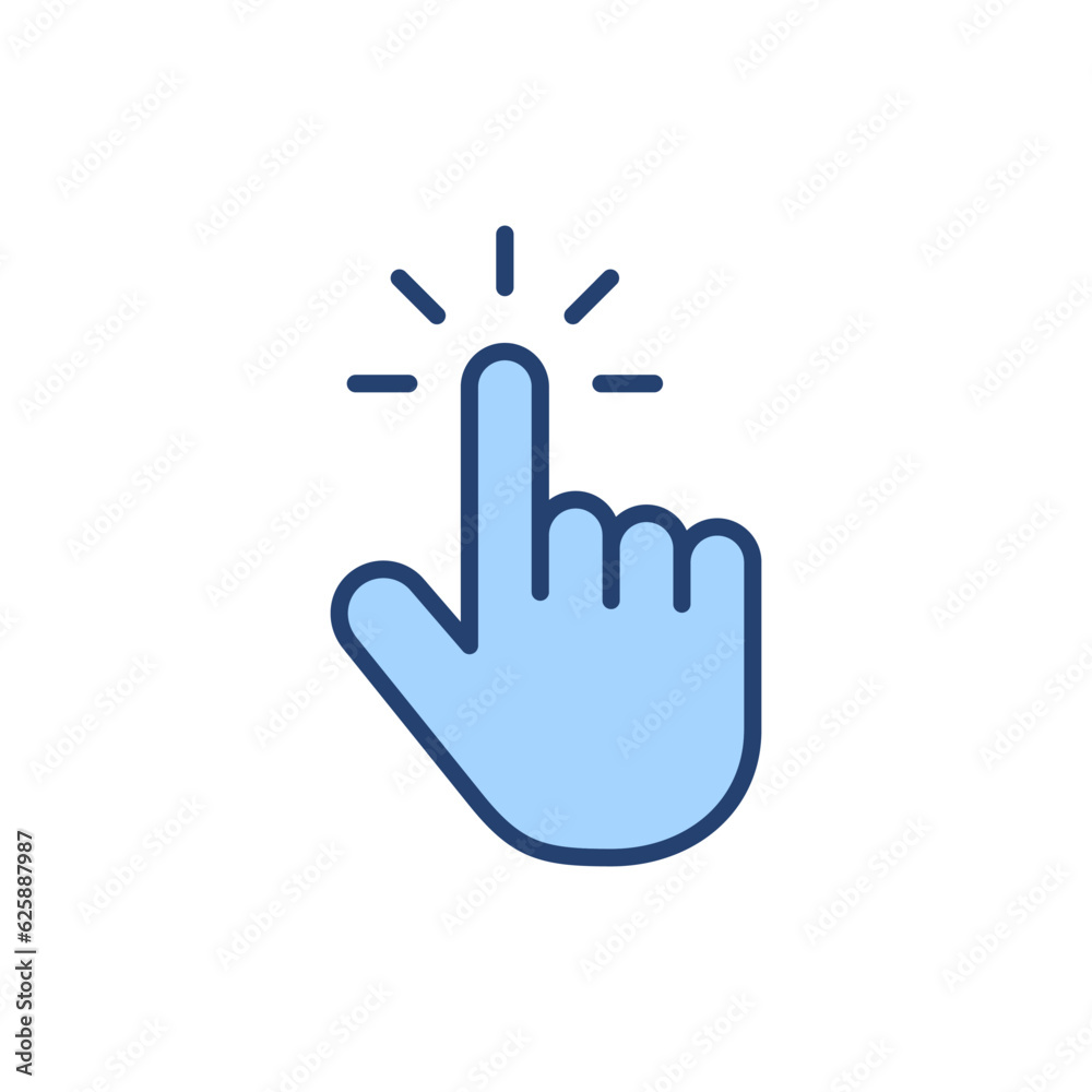 Hand cursor icon vector. cursor sign and symbol. hand cursor icon clik Hand cursor icon vector. cursor sign and symbol. hand cursor icon clik