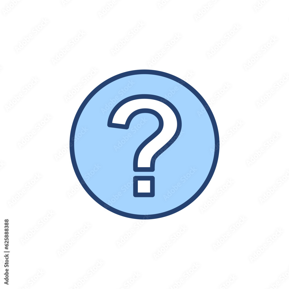 Question icon vector. question mark sign and symbol