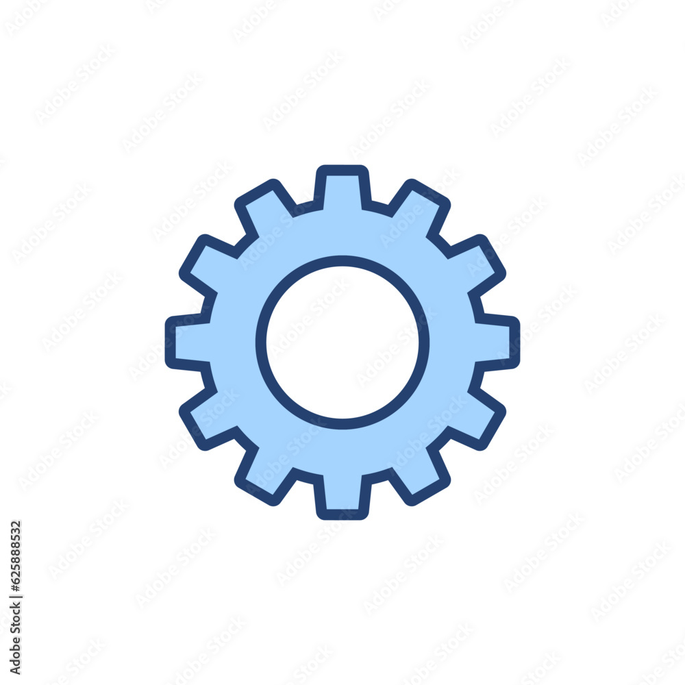 Setting icon vector. Cog sign and symbol. Gear Sign