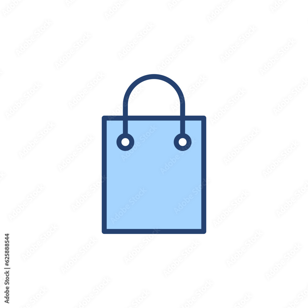Shopping bag icon vector. shopping sign and symbol