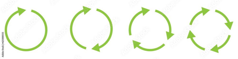 Circle arrows set. Rotate, refresh, reload icons Circle arrows set. Rotate, refresh, reload icons