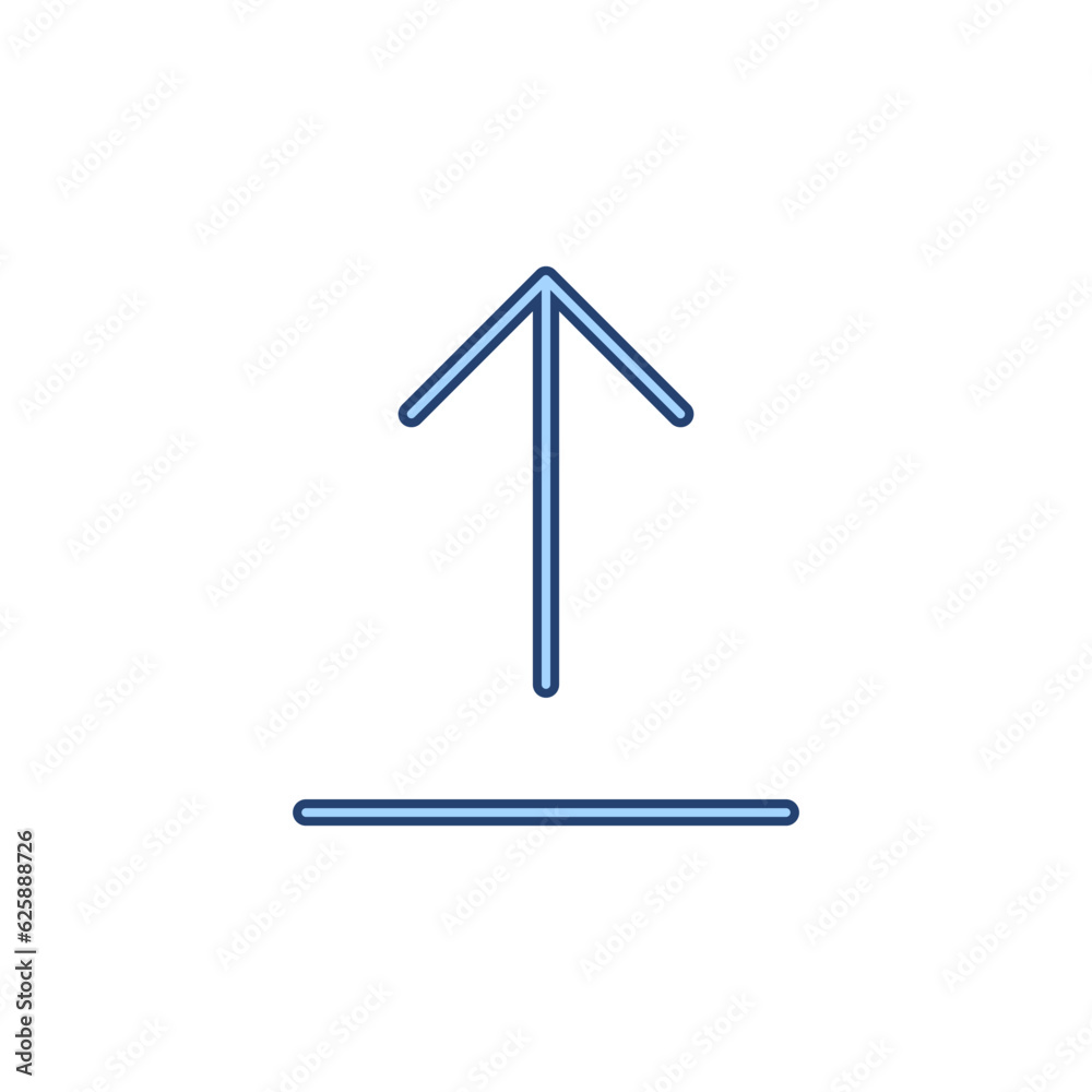 Upload icon vector. load data sign and symbol Upload icon vector. load data sign and symbol