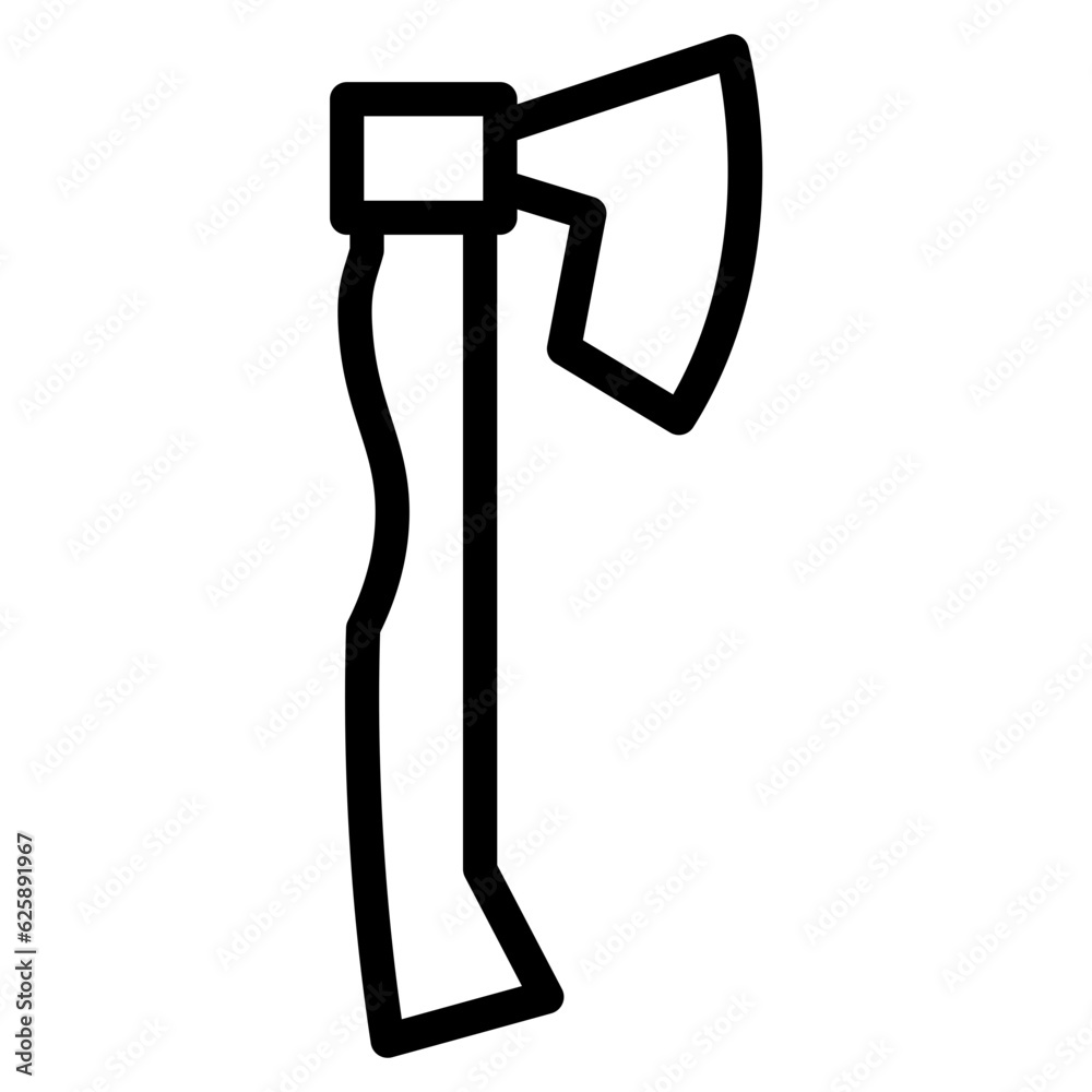 Naklejka premium axe line