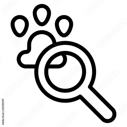 animal footprints line