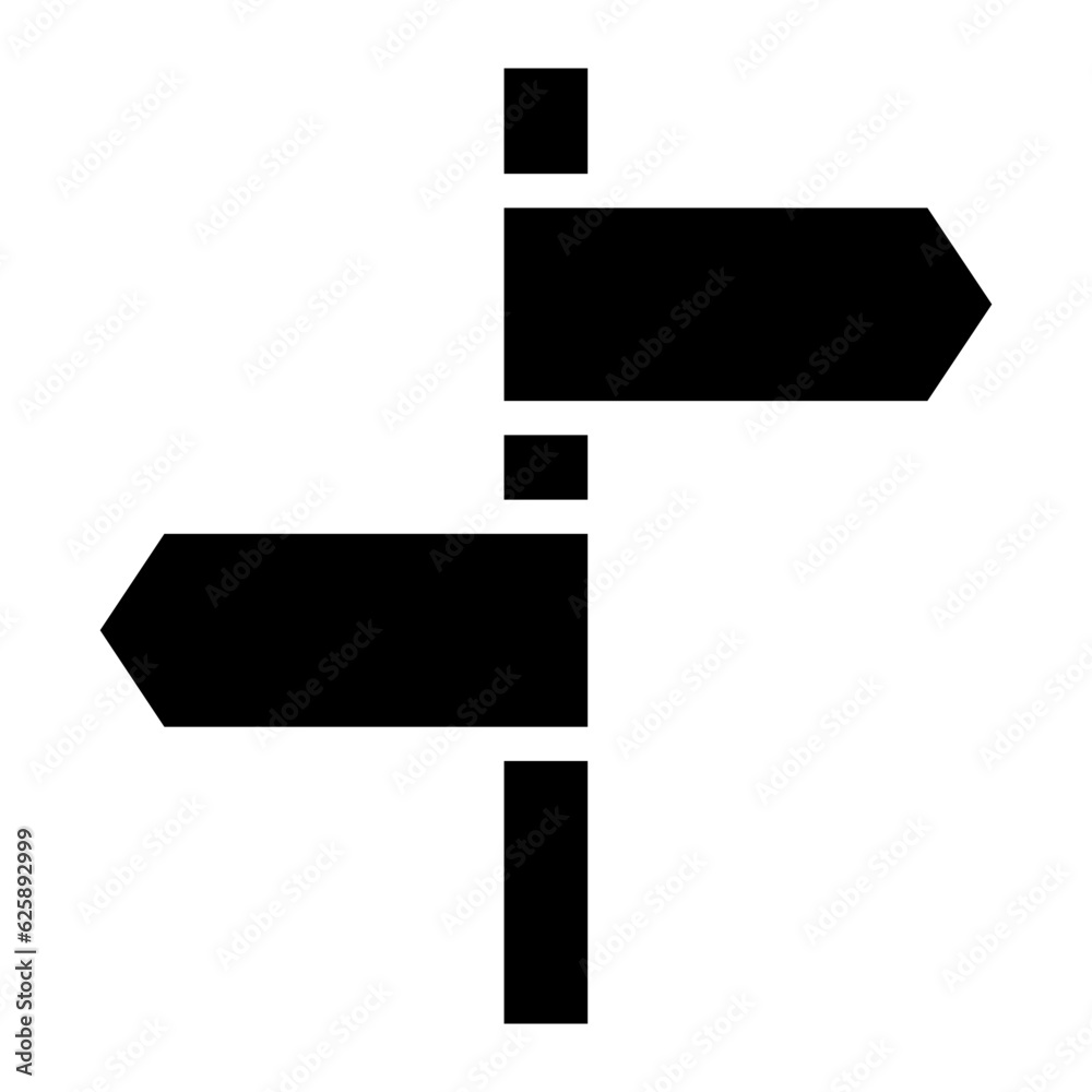 road sign glyph road sign glyph