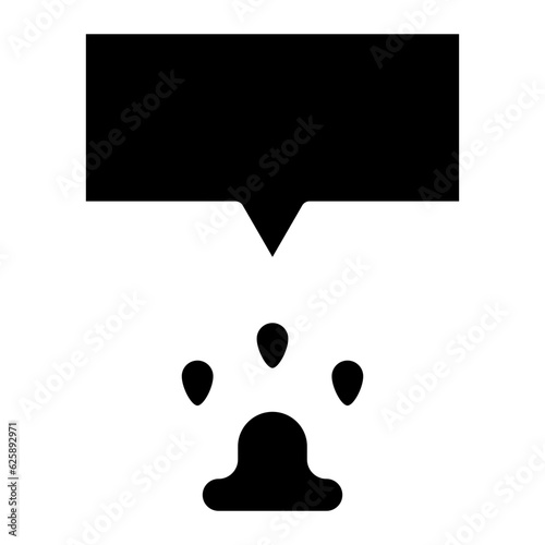 animal footprints glyph 