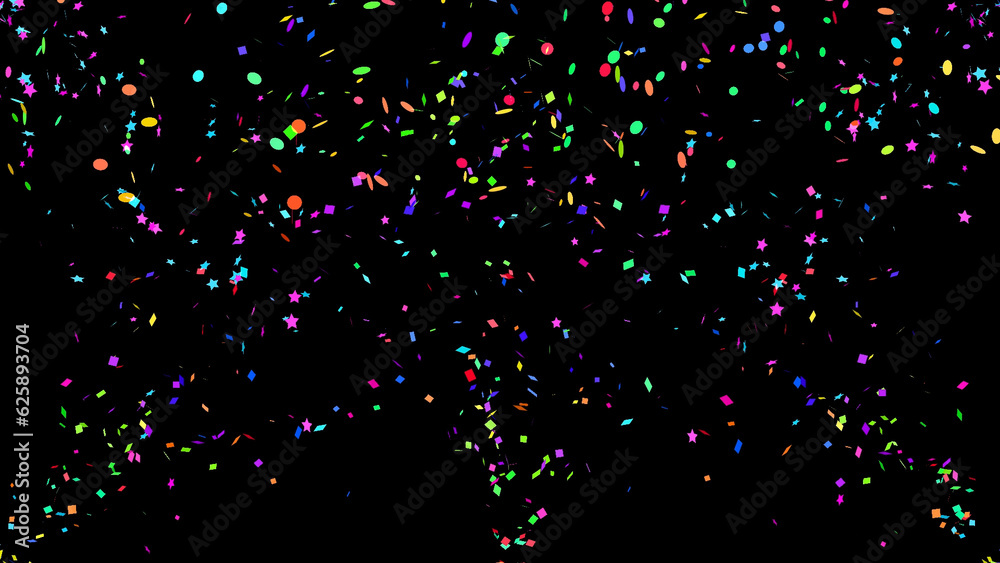 Confetti Cannon Overlay Generator Stock Template Adobe Stock