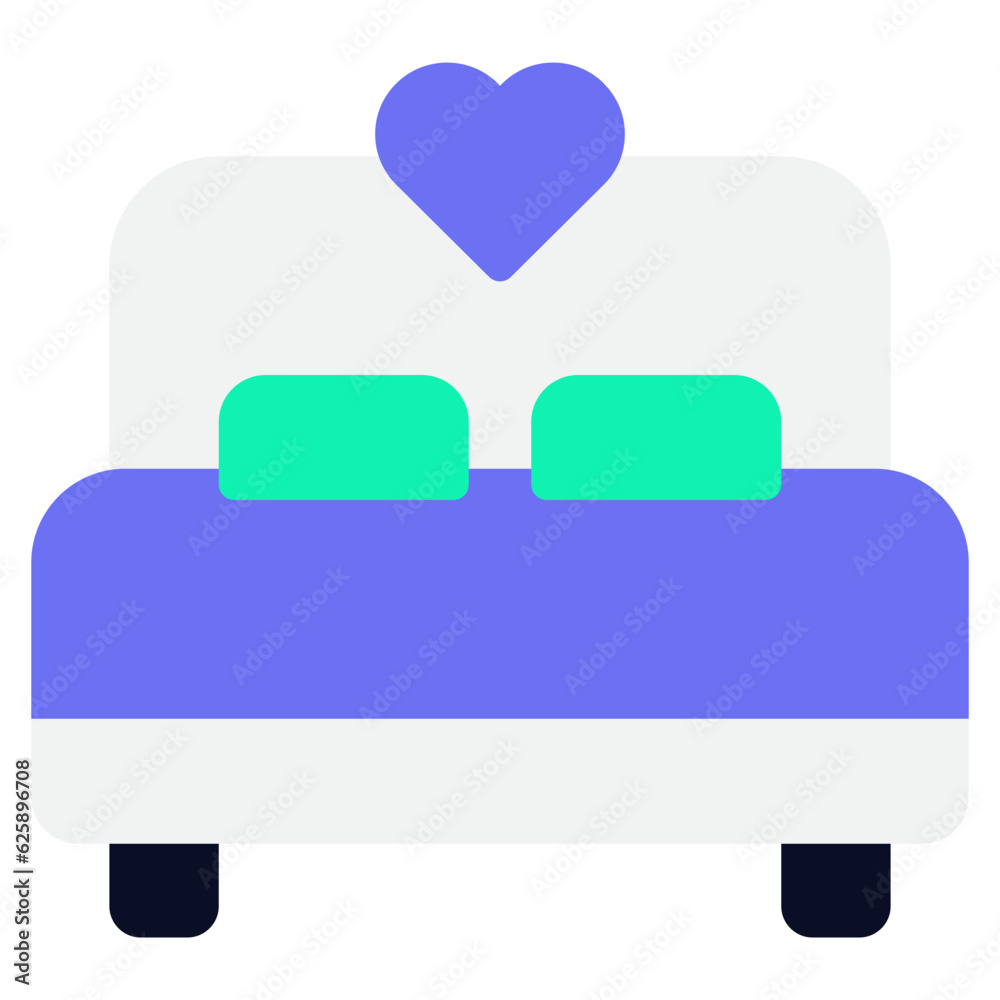 Bed and Pillow Icons Bed and Pillow Icons