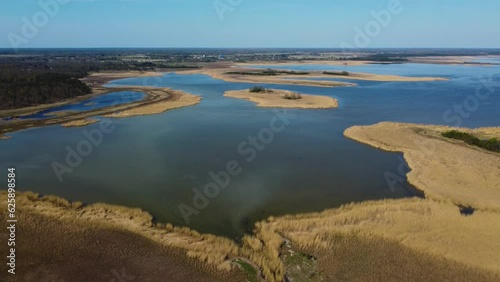 Serene Hiiumaa Island Lake, Estonia: Aerial Drone 4K Video photo