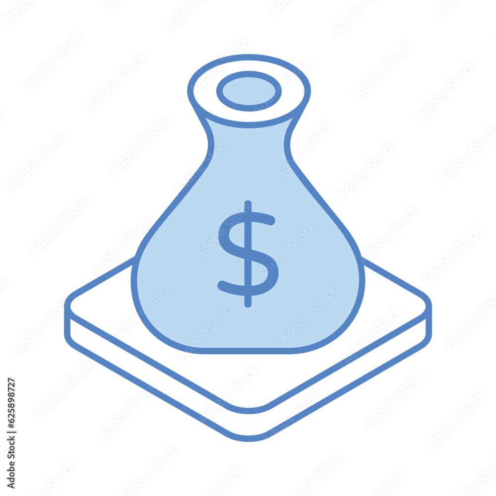 Money Bag Icon vector stock illustration. Money Bag Icon vector stock illustration.