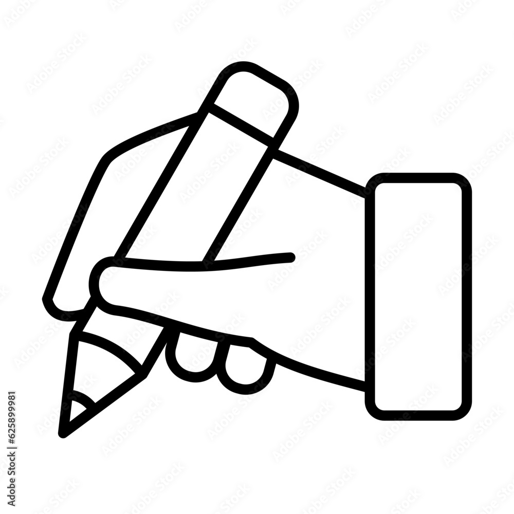 writing line icon, hand writing outline vector sign, linear style pictogram isolated on white. Study symbol, logo illustration. Editable stroke writing line icon, hand writing outline vector sign, linear style pictogram isolated on white. Study symbol, logo illustration. Editable stroke