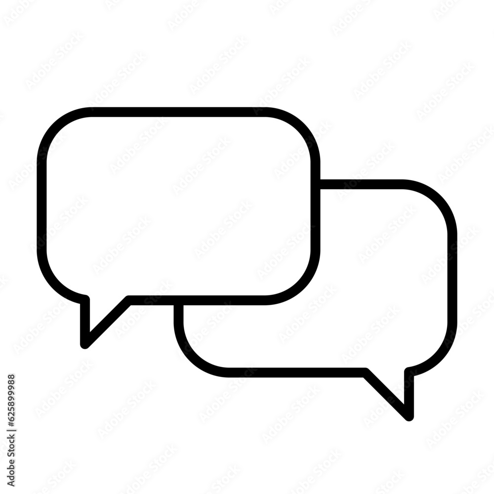 speech bubble line icon, outline vector sign, linear style pictogram isolated on white. Study symbol, logo illustration. Editable stroke speech bubble line icon, outline vector sign, linear style pictogram isolated on white. Study symbol, logo illustration. Editable stroke