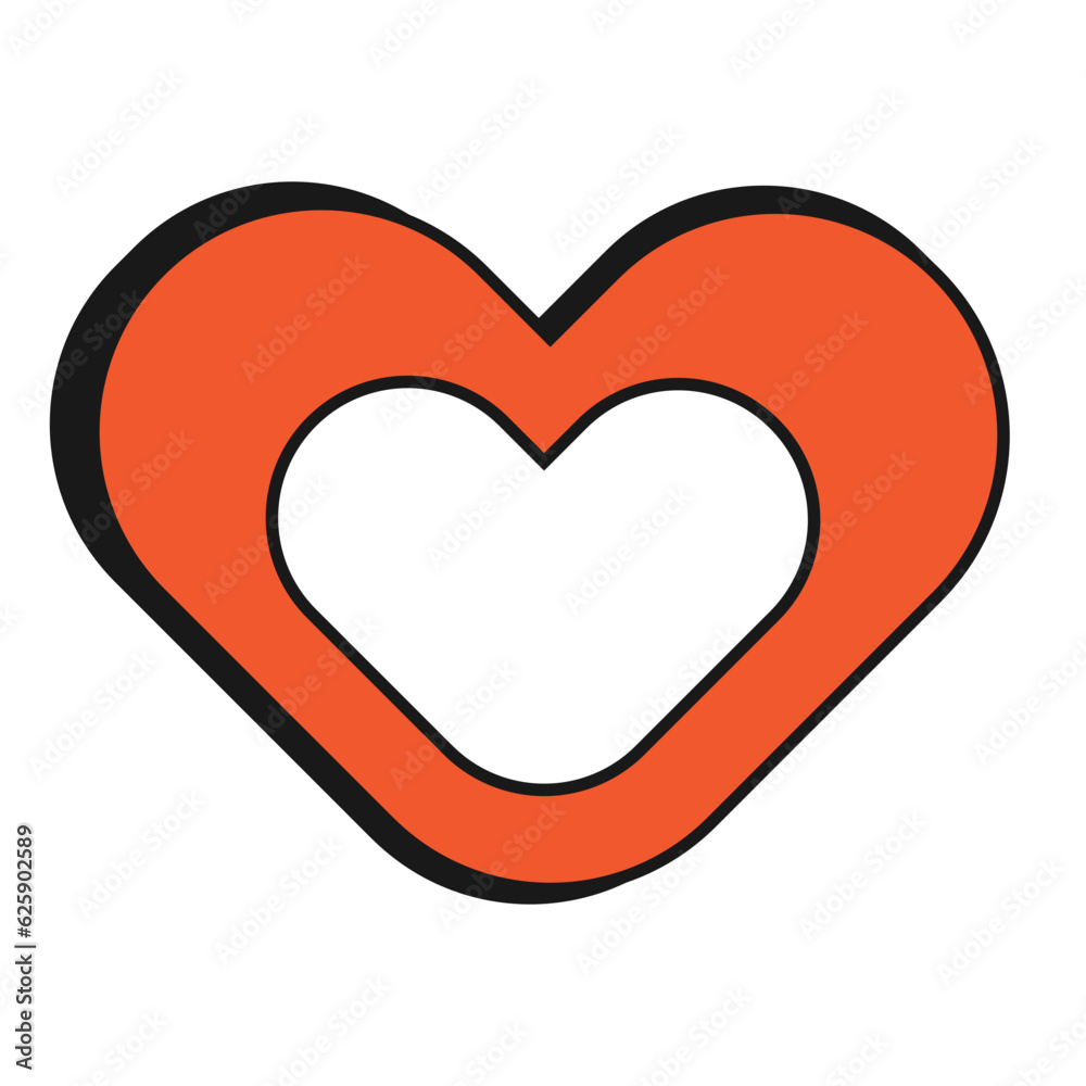 Bold Retro Shape Illustration Bold Retro Shape Illustration