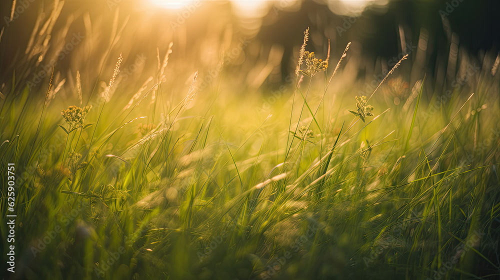 Grass in the field at sunset. Soft focus, shallow DOF. Grass in the field at sunset. Soft focus, shallow DOF.