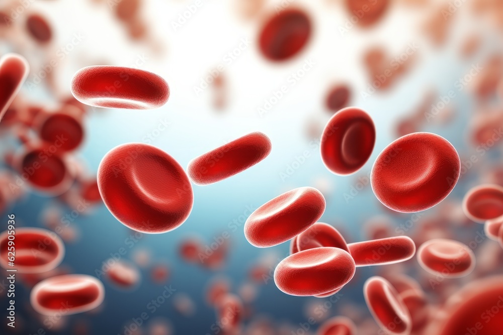 Red blood cells. 3d render. Medicine and science concept. Red blood cells. 3d render. Medicine and science concept.