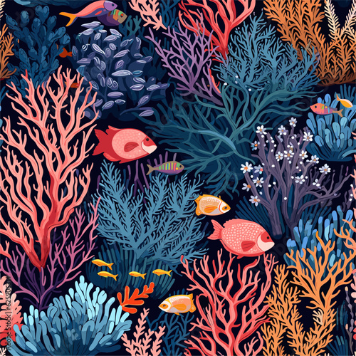  Marine Medley: Patterns of Life - Coral Reef Pattern