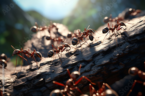 closeup ants