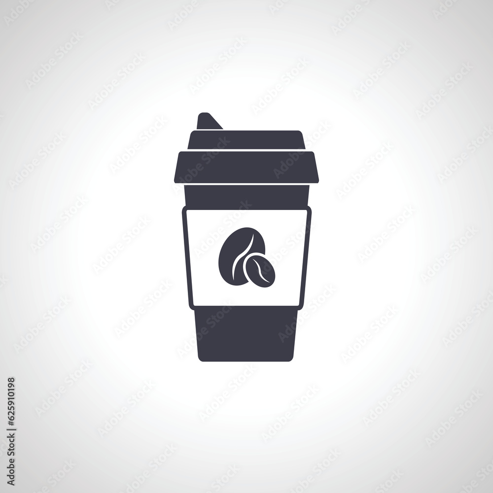 coffee icon. take away coffee in a disposable cup icon. coffee icon. take away coffee in a disposable cup icon.
