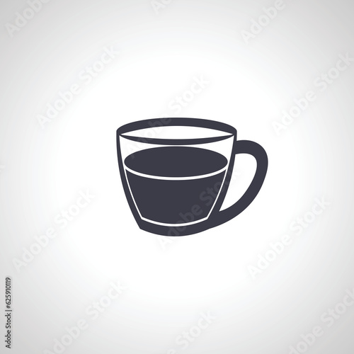 Cup of hot drink icon. Cup of tea or coffee icon