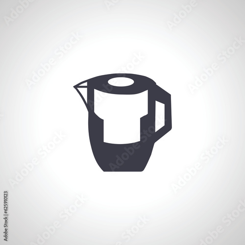 Electric kettle icon, teapot icon.