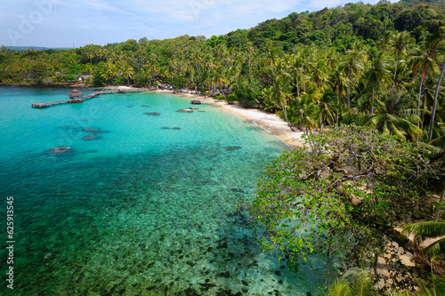 Clear tropical beach
