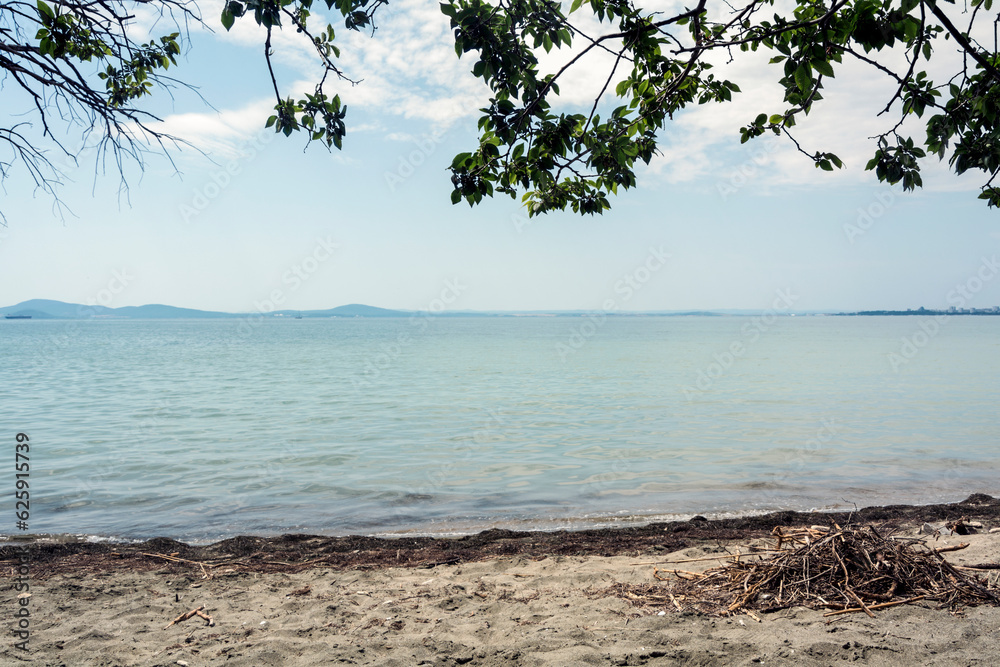 A lonely beach with calm water near Sarafovo, Bulgaria A lonely beach with calm water near Sarafovo, Bulgaria