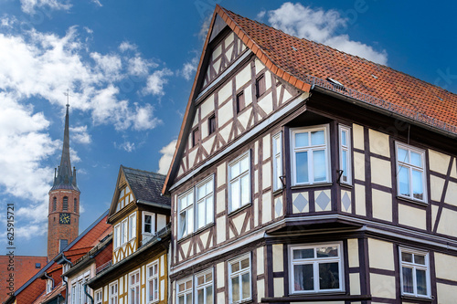 View of the facade of a historic building in Salzwedel, Germany. © Mickis Fotowelt