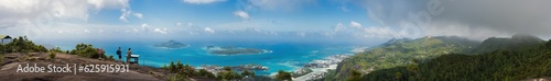 Large panoramic view from copolia nature trail, overseeing the northern area to the east coast of Mahe 1