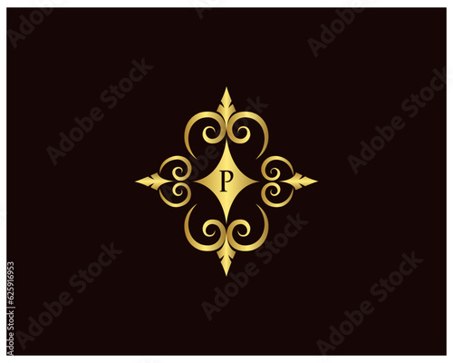 Capital Letter for Monograms and Logos. Beautiful Filigree Font. Vintage, floral Monograms and beautiful filigree font. Art Deco, Nouveau, Modern style. 