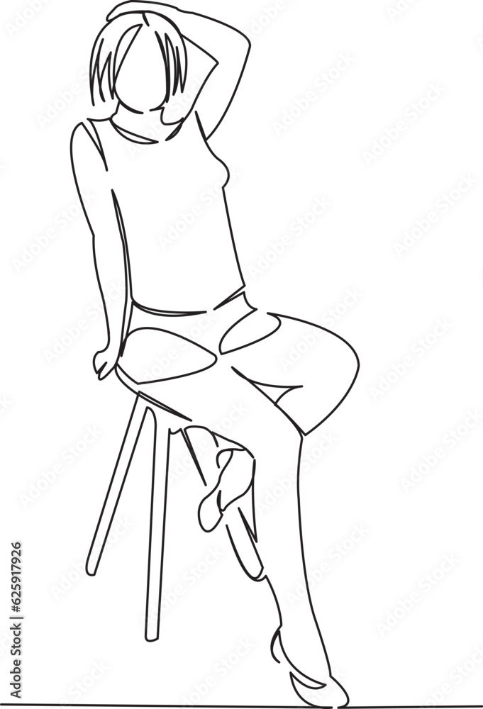 girl on bar stool
