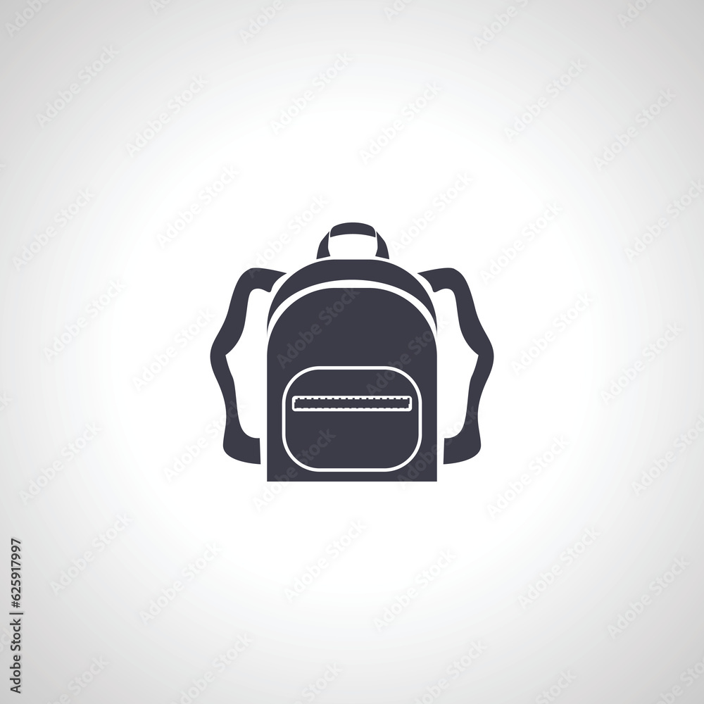 Backpack icon. school bag icon.