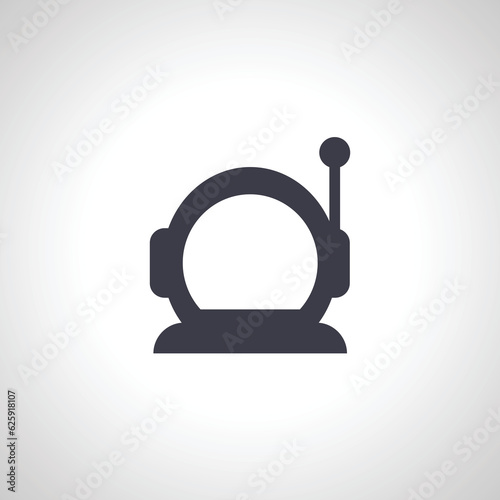 Wallpaper Mural astronaut helmet icon. cosmonaut helmet icon.