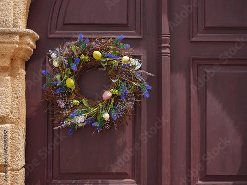 travel to city of Lindos on island of Rhodes, Greece