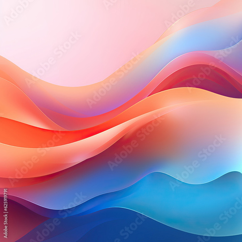 transparent soft pink and bright orange wave ,abstract colorful background,abstract colorful wave background